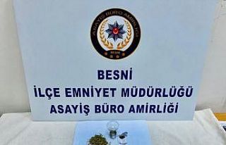 Besni’de uyuşturucu madde ele geçirildi