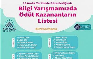 Bilgi yarışmasını kazananlar belli oldu