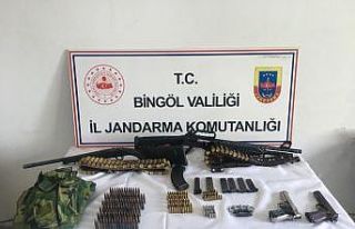 Bingöl’de silah ve mühimmat ele geçirildi