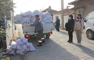 Burhaniye’de 10 bin çuval yakacak dağıtılıyor