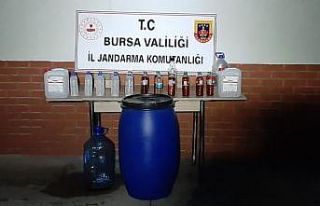 Bursa’da çok miktarda sahte alkol ele geçirildi