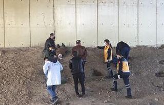 Bursa’da viyadüğün ortasındaki boşluktan aşağıya...