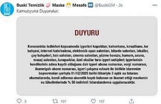 BUSKİ’den esnafa müjde