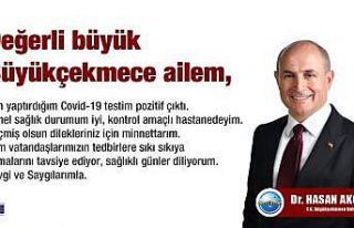 Büyükçekmece Belediye Başkanı korona virüse...