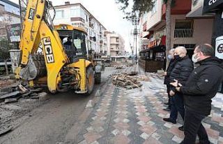 Büyükgöz, belediye ekiplerini denetledi