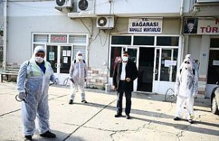 Büyükşehir, Bağarası’nı dezenfekte etti