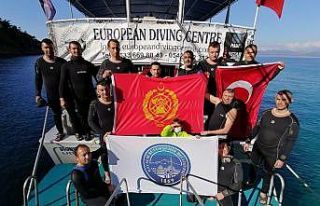 Büyükşehir itfaiyesi sualtı arama kurtarma ekibine...