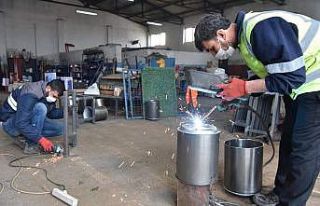 Çan Belediyesi çöp kovalarını kendi üretmeye...