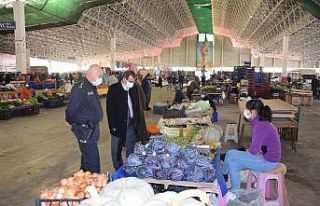 Çan Kaymakamı Gürdal’dan pazar yeri denetimi