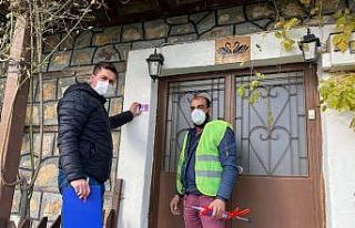 Çanakkale Çan ilçesinde kapılar numaralandırılıyor