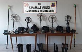 Çanakkale’de 17 defineci gözaltına alındı