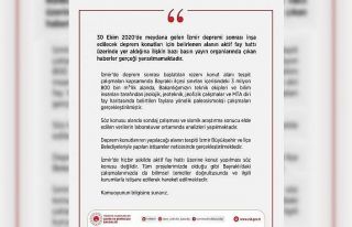 Çevre ve Şehircilik Bakanlığı: “İzmir’de...