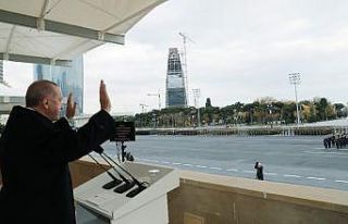 Cumhurbaşkanı Erdoğan, Bakü’de Zafer Geçidi...