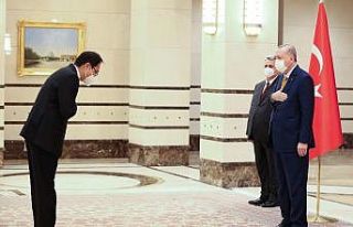 Cumhurbaşkanı Erdoğan, Kore Büyükelçisini kabul...