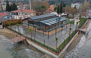 Darıca sahilindeki restoranda imalatlar tamamlandı