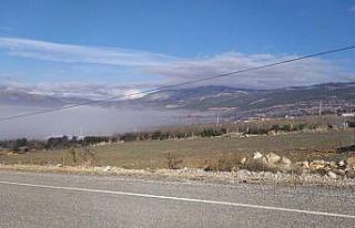 Denizli’de yüksek kesimlerde sis etkili oldu