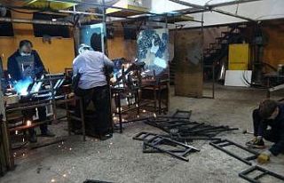 Devlet okulu bacasız fabrika gibi üretim yapıyor