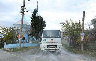Dezenfekte ekipleri kısıtlama günlerinde de iş...