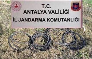 Dinamo ve kablo hırsızları jandarmadan kaçamadı
