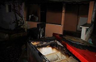 Dondurma dolaplarında çıkan yangın gecekonduyu...