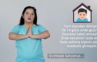 Down sendromlu 14 çocuk, korona virüsle mücadeleye...