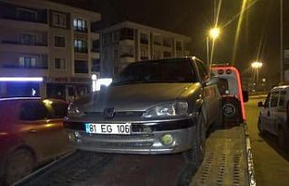 Drone takibi ile yakalanan araç, bir kez daha uygulamadan...