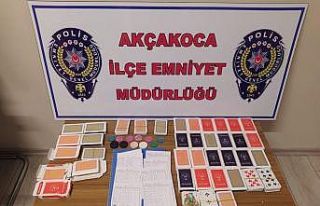 Düzce’de kumarhane operasyonunda 9 kişi yakalandı