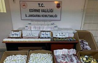 Edirne’de 703 bin TL’lik cinsel içerikli kaçak...