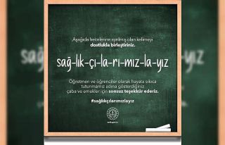Eğitimcilerden Covid-19 mücadelesinde sağlık çalışanlarına...