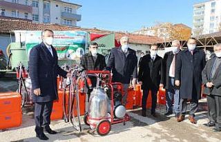 Elazığ’da besicilere makine ekipman desteği