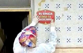 Elazığ’da Covid-19 vakası çıkan evlere uyarı...