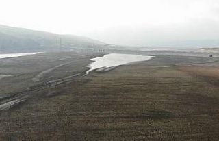 Elazığ’da sular çekildi, barajı besleyen koca...