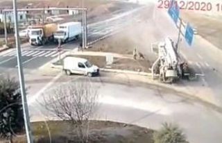 Elazığ’daki feci kaza anı kamerada