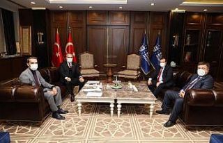 Emet protokolünden Başkan Aktaş’a ziyaret