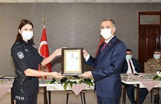 Emniyet personeline başarı belgesi