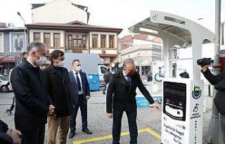 Engelli şarj istasyonu hizmete girdi