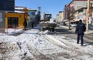Erciş Belediyesinden kar seferberliği