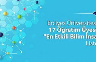 ERÜ’den 17 Öğretim Üyesi 2019 “En Etkili Bilim...