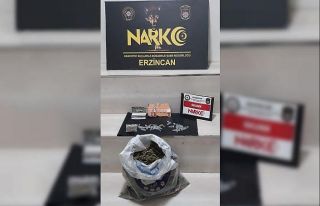 Erzincan’da 1 kilo 700 gram skunk uyuşturucu madde...