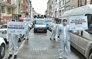 Esenyurt’ta müzikli dezenfeksiyon