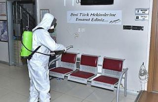 Esenyurt’ta toplu kullanım alanları dezenfekte...