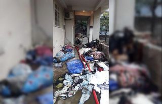 Evde çıkan yangın hasara neden oldu