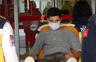 Fabrikada ilginç olay; otomatik kapı çarptı