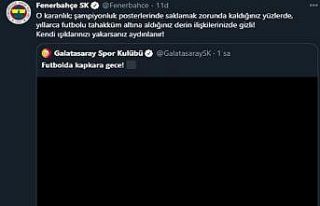 Fenerbahçe ve Galatasaray’dan dikkat çeken paylaşımlar!