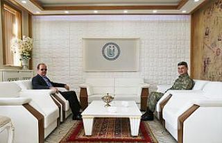 Garnizon Komutanı Tunoğlu’ndan Rektör Coşkun’a...