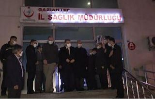 Gaziantep’te incelemelerde bulunan bakanlar kentten...