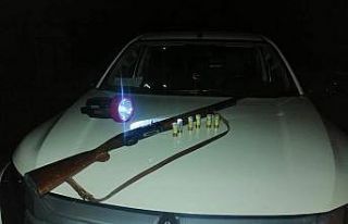 Gece avlanırken ekiplere avlandılar