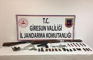 Giresun’da kaçak silah atölyesine baskın
