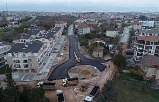 Gölcük’de dönel kavşak çalışması tamamlandı