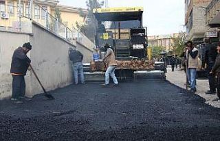 Haliliye’de sıcak asfalt çalışması